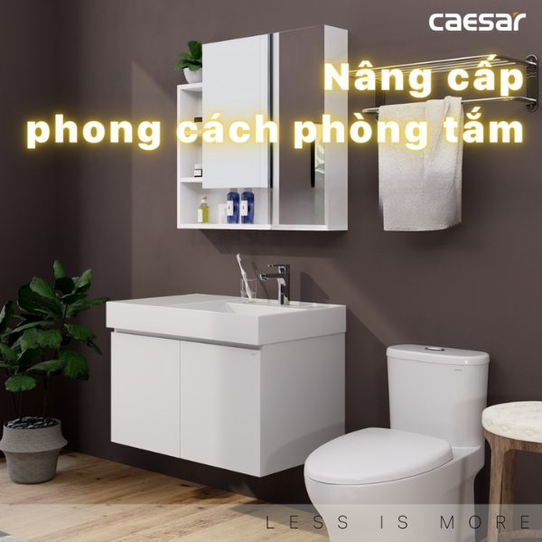 Ảnh công trình thực tế Tủ lavabo Caesar cabinet EH05382AV