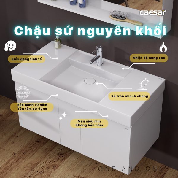 Ảnh công trình thực tế Tủ lavabo Caesar EH05386AV