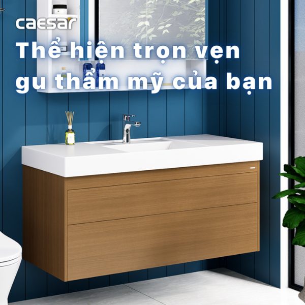 Ảnh công trình thực tế Tủ lavabo Caesar EH05388DWV