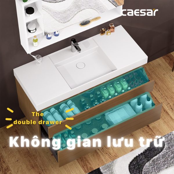 Ảnh công trình thực tế Tủ lavabo Caesar EH05388DWV
