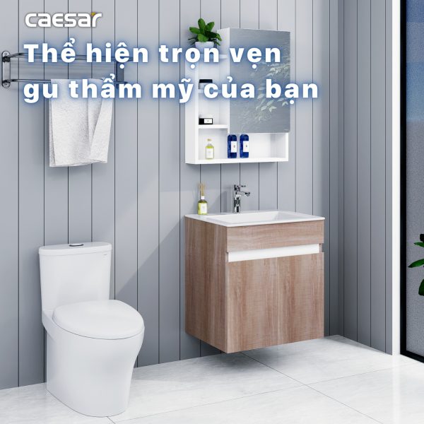 Ảnh công trình thực tế Tủ lavabo Caesar cabinet EH15017AW7V