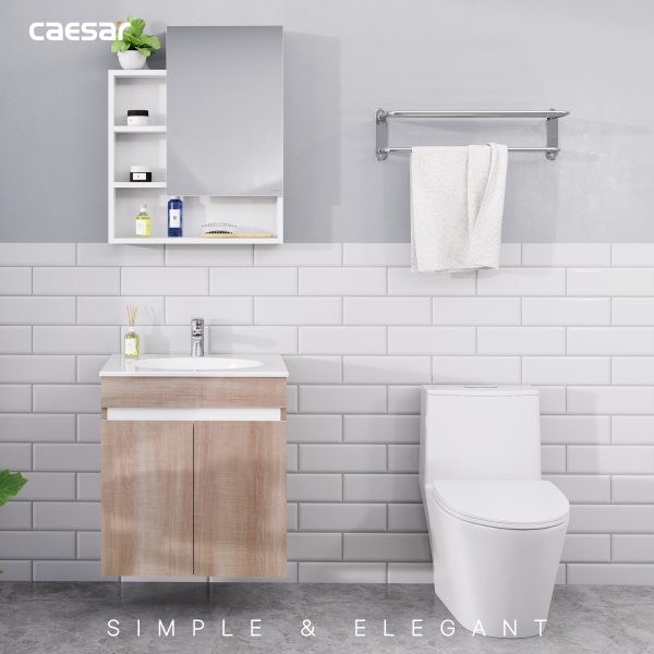 Ảnh công trình thực tế Tủ lavabo Caesar cabinet EH15024AW7V