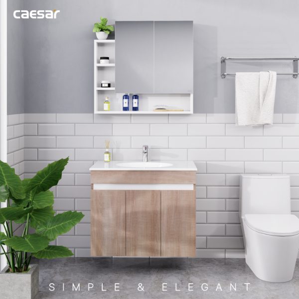 Ảnh công trình thực tế Tủ lavabo Caesar cabinet EH15026AW7V