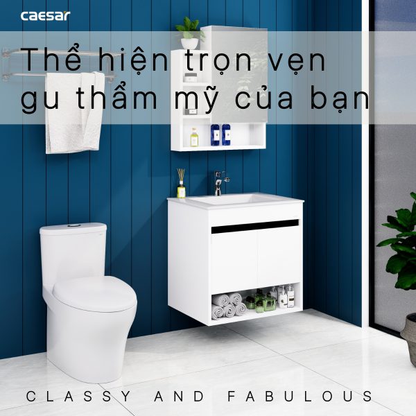 Ảnh công trình thực tế Tủ lavabo Caesar cabinet EH15030AV