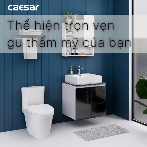 Ảnh công trình thực tế Tủ lavabo Caesar EH46001ADV