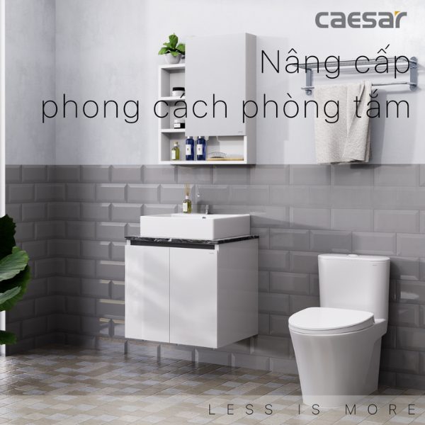 Ảnh công trình thực tế Tủ lavabo Caesar cabinet EH46001AV