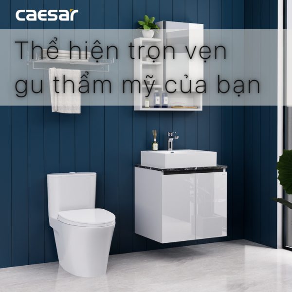 Ảnh công trình thực tế Tủ lavabo Caesar cabinet EH46001AV