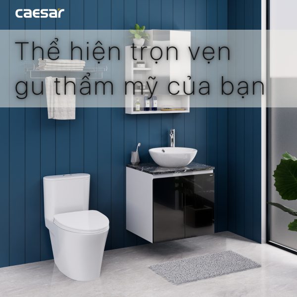 Ảnh công trình thực tế Tủ lavabo Caesar EH46002ADV