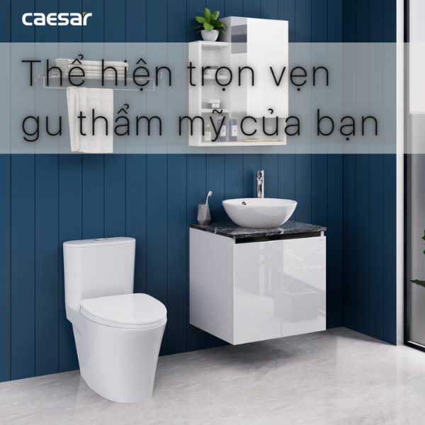Ảnh công trình thực tế Tủ lavabo Caesar cabinet EH46002AV