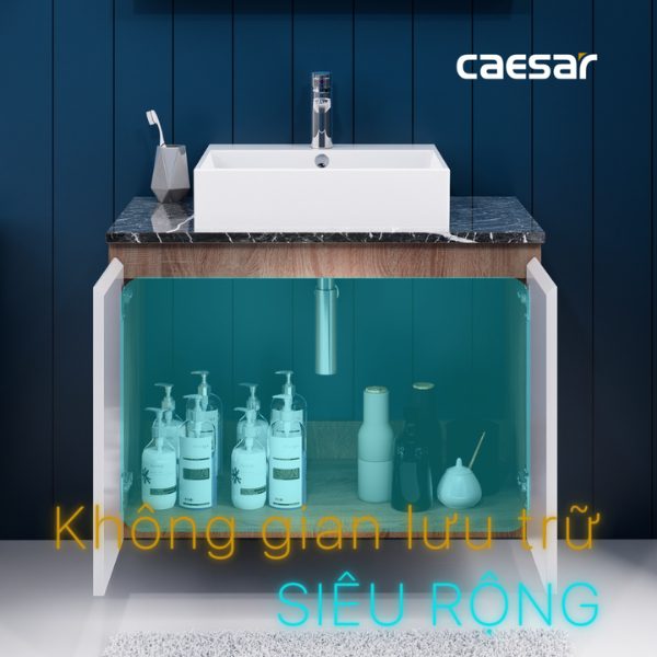 Ảnh công trình thực tế Tủ lavabo Caesar cabinet EH48001AWV