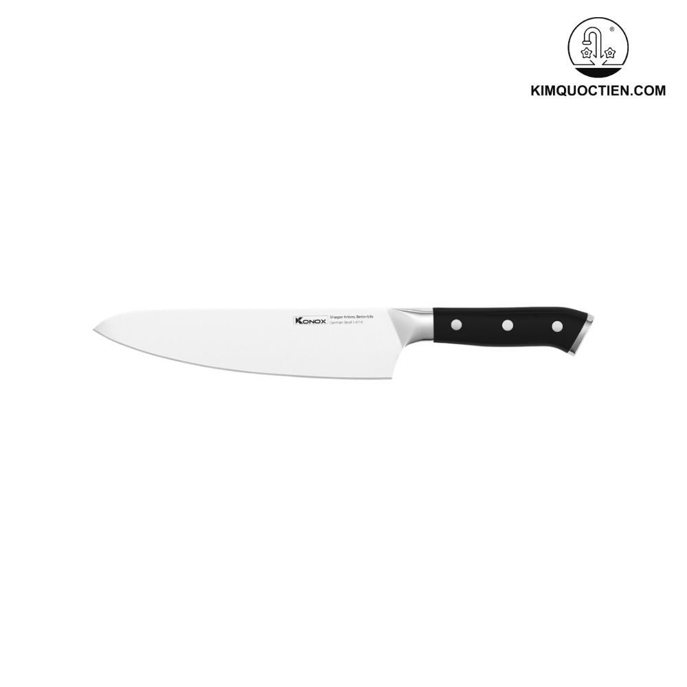 Dao đầu bếp thép Đức KONOX Emmitt Chef Knife Series 8″