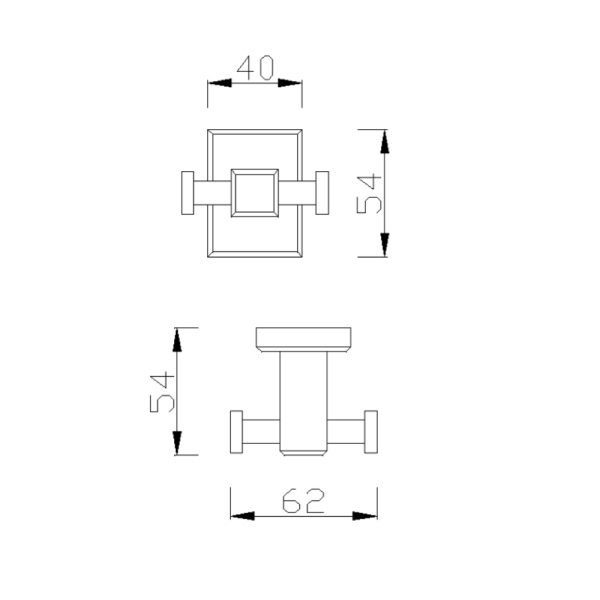 Ảnh công trình thực tế Móc áo đôi American Standard FFAS0481WS
