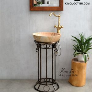 Ảnh công trình thực tế Kệ Đặt Chậu Rửa Mặt Lavabo Bằng Sắt Kanly FP03