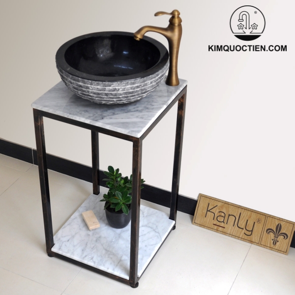 Ảnh công trình thực tế Khung Sắt Đặt Chậu Lavabo Kanly FP11