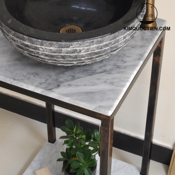 Ảnh công trình thực tế Khung Sắt Đặt Chậu Lavabo Kanly FP11