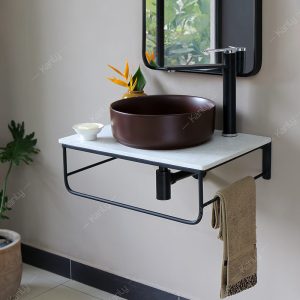 Ảnh công trình thực tế Kệ treo Tường Lavabo Kanly FW06