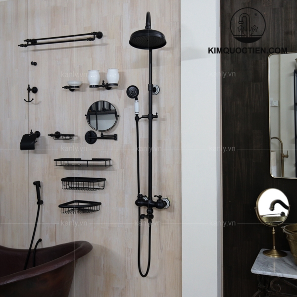 Ảnh công trình thực tế Bộ sen cây tắm đứng nóng lạnh bằng đồng Kanly GCS11B