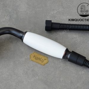 Ảnh công trình thực tế Vòi Sen Tắm Kanly GCS23B Nóng Lạnh Bằng Đồng Màu Đen