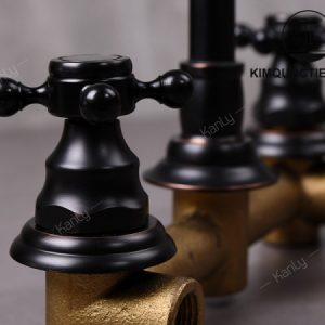 Ảnh công trình thực tế Vòi Gắn Tường Kanly GCT08B Nóng Lạnh Bằng Đồng Màu Đen