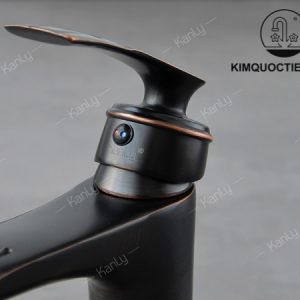 Ảnh công trình thực tế Vòi Lavabo Kanly GCV41B Nóng Lạnh Bằng Đồng Màu Đen
