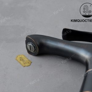 Ảnh công trình thực tế Vòi Lavabo Kanly GCV41B Nóng Lạnh Bằng Đồng Màu Đen
