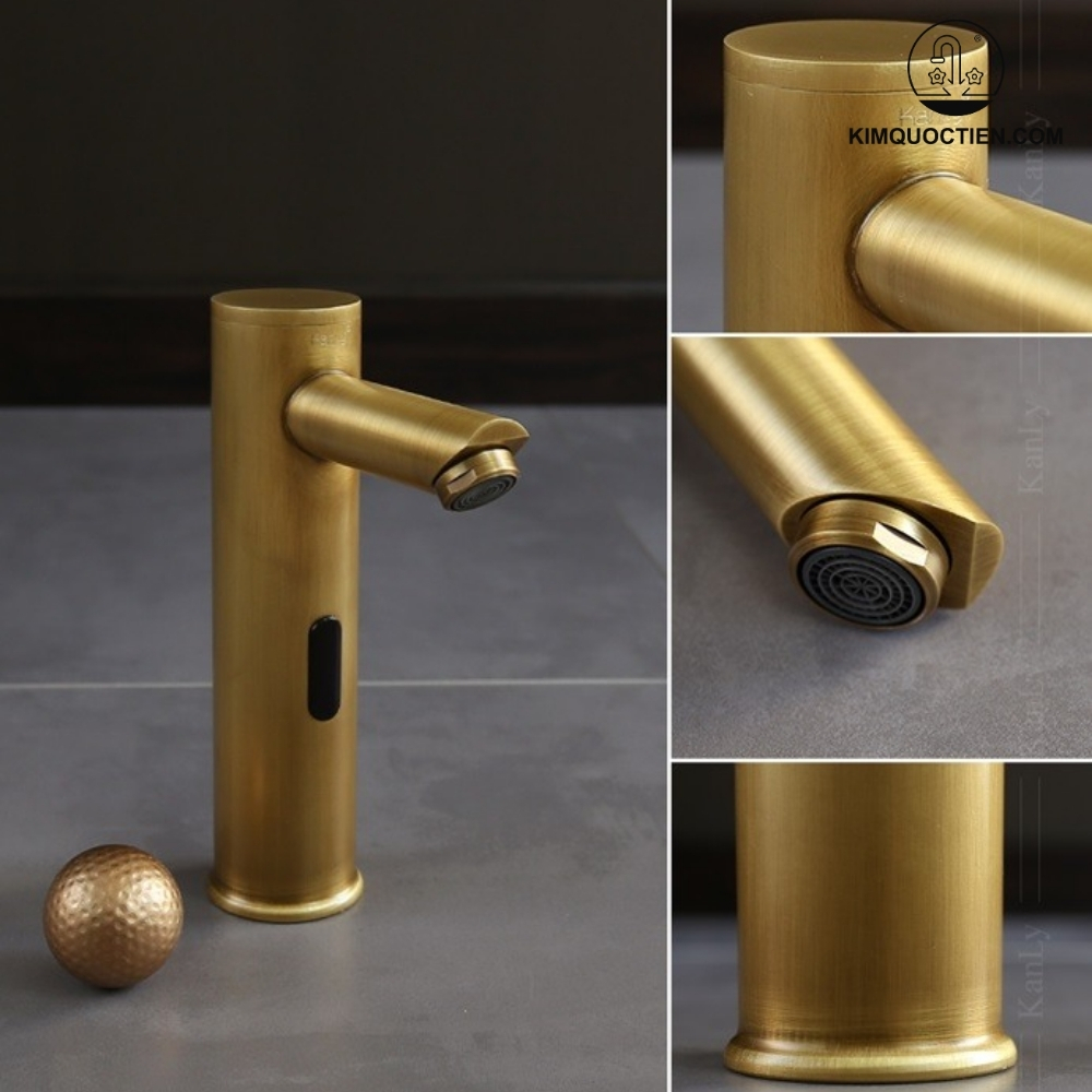 Alternative view of Vòi Lavabo Kanly GCVC1 Cảm Ứng Bằng Đồng Giả Cổ