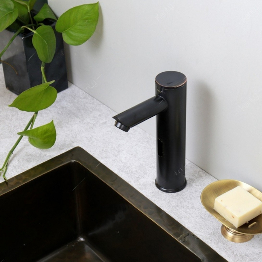 Alternative view of Vòi Lavabo Kanly GCVC1B Cảm Ứng Bằng Đồng Màu Đen