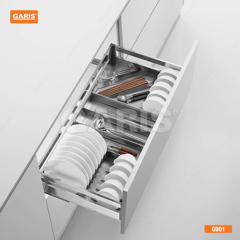 Gía Bát Đĩa, Thìa Đũa Nan Qủa Trám Vách Hộp GARIS MD02.60V