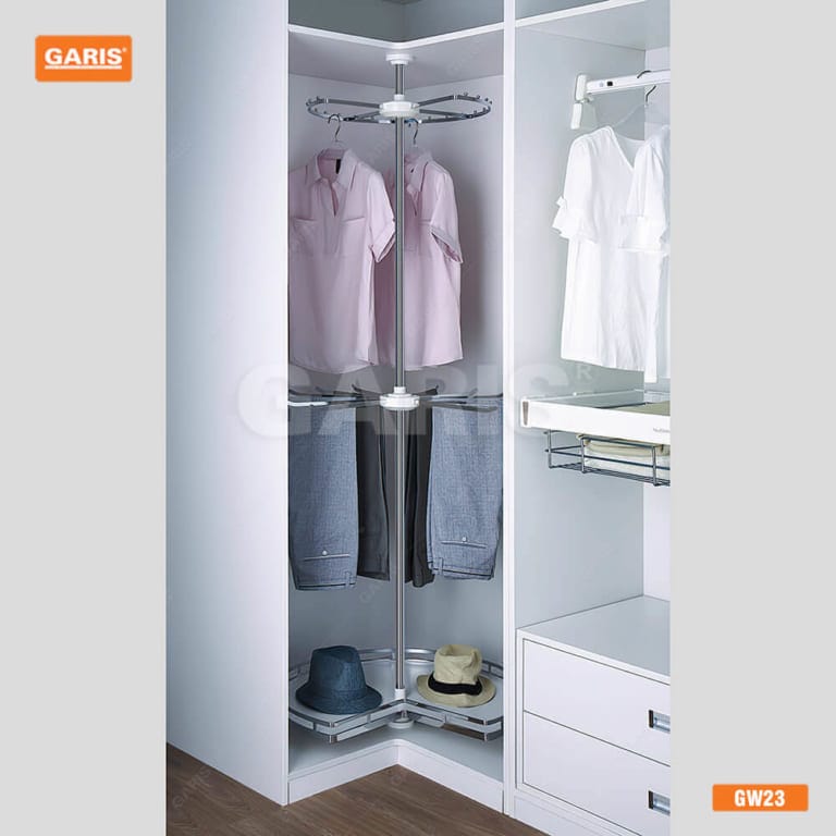 Giá Xoay Treo Góc Tủ Quần Áo GARIS GW23 3 Tầng