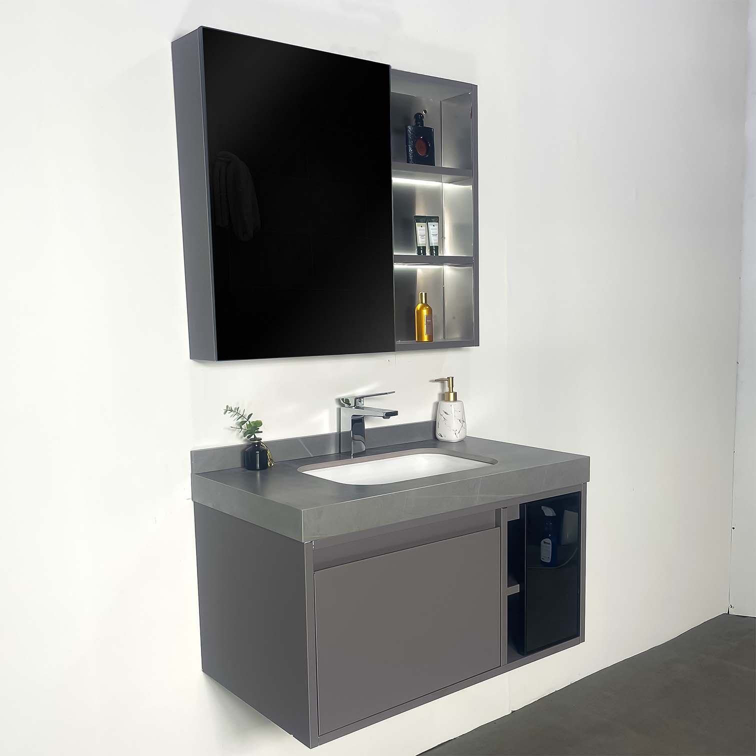 Ảnh công trình thực tế Bộ Tủ Chậu Phòng Tắm MOWOEN MW6803S-80 800mm