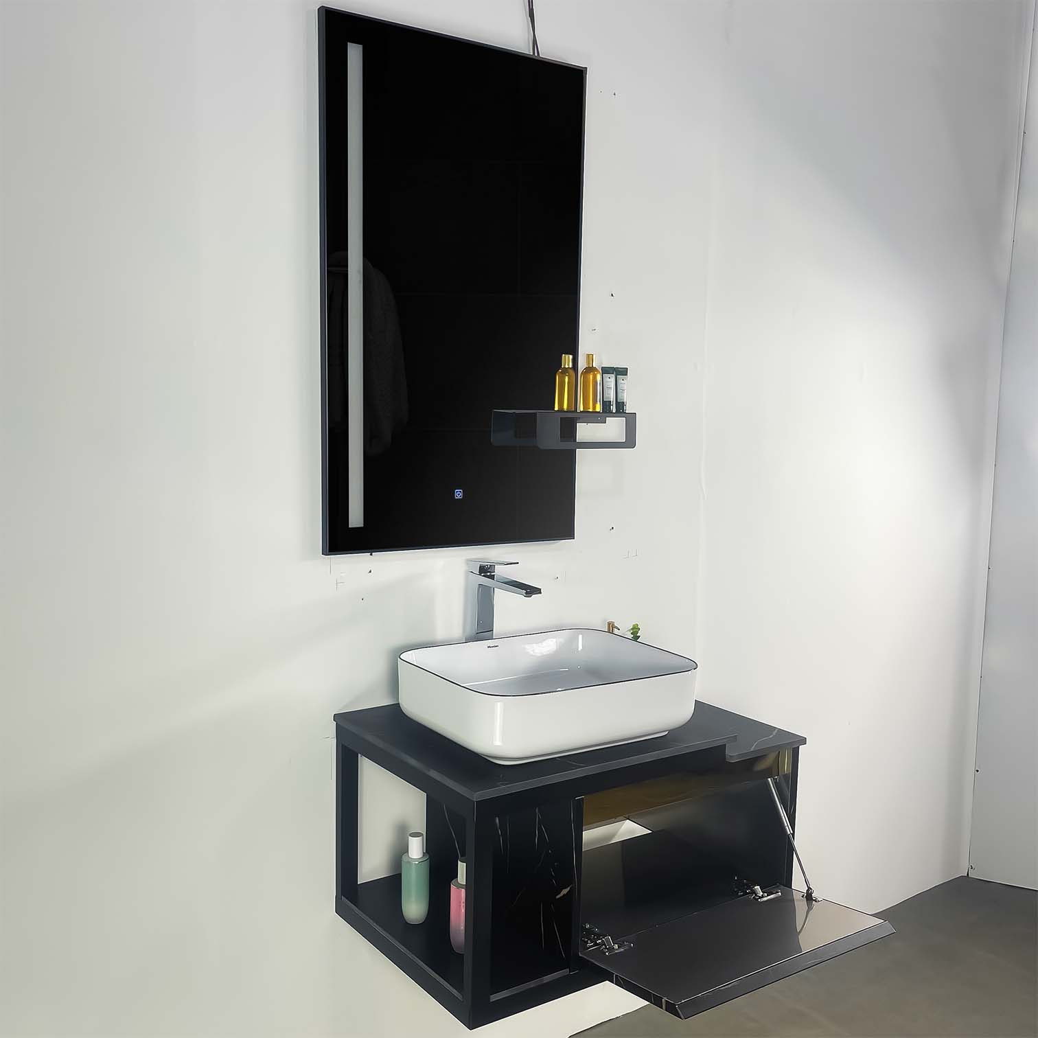Ảnh công trình thực tế Bộ Tủ Chậu Phòng Tắm MOWOEN MW6801S-80B 800mm