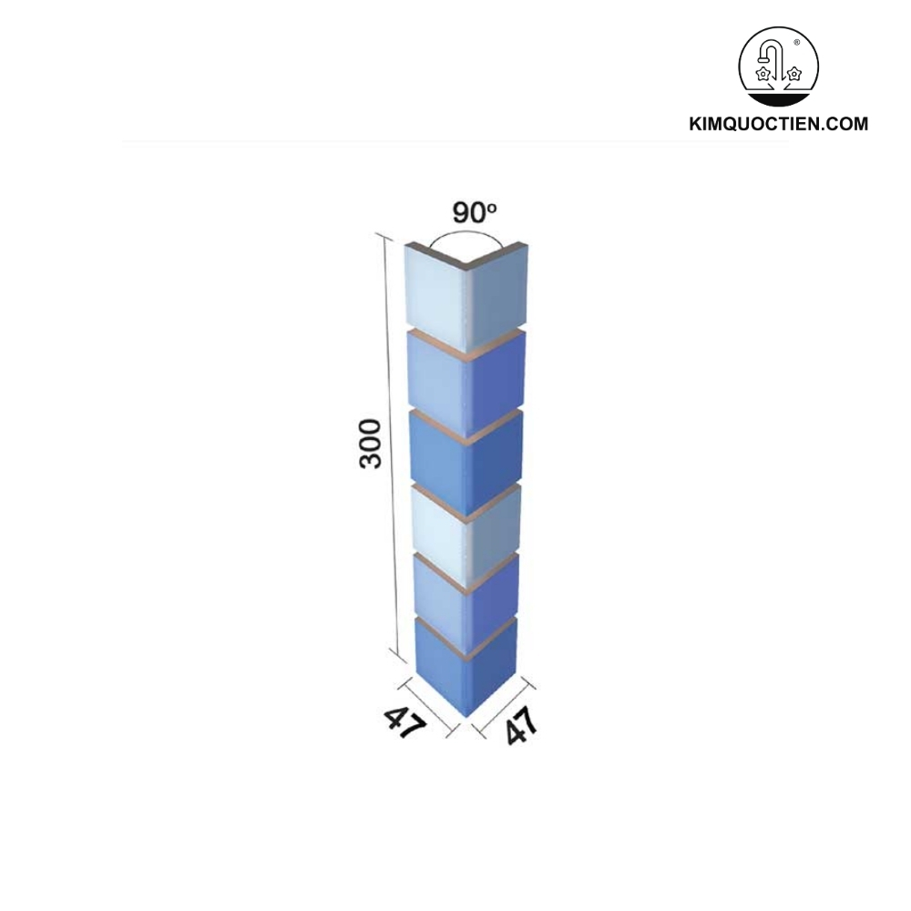 Gạch góc hồ bơi INAX INAX-47/90-14/POL-B1,B2,B3