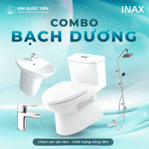 Combo Thiết Bị Vệ Sinh INAX Bạch Dương Kim Quốc Tiến