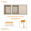Chậu Rửa Chén Đá MALLOCA BIANCO K-50062 Màu Kem