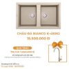Chậu Rửa Chén Đá MALLOCA BIANCO K-45062 Màu Kem