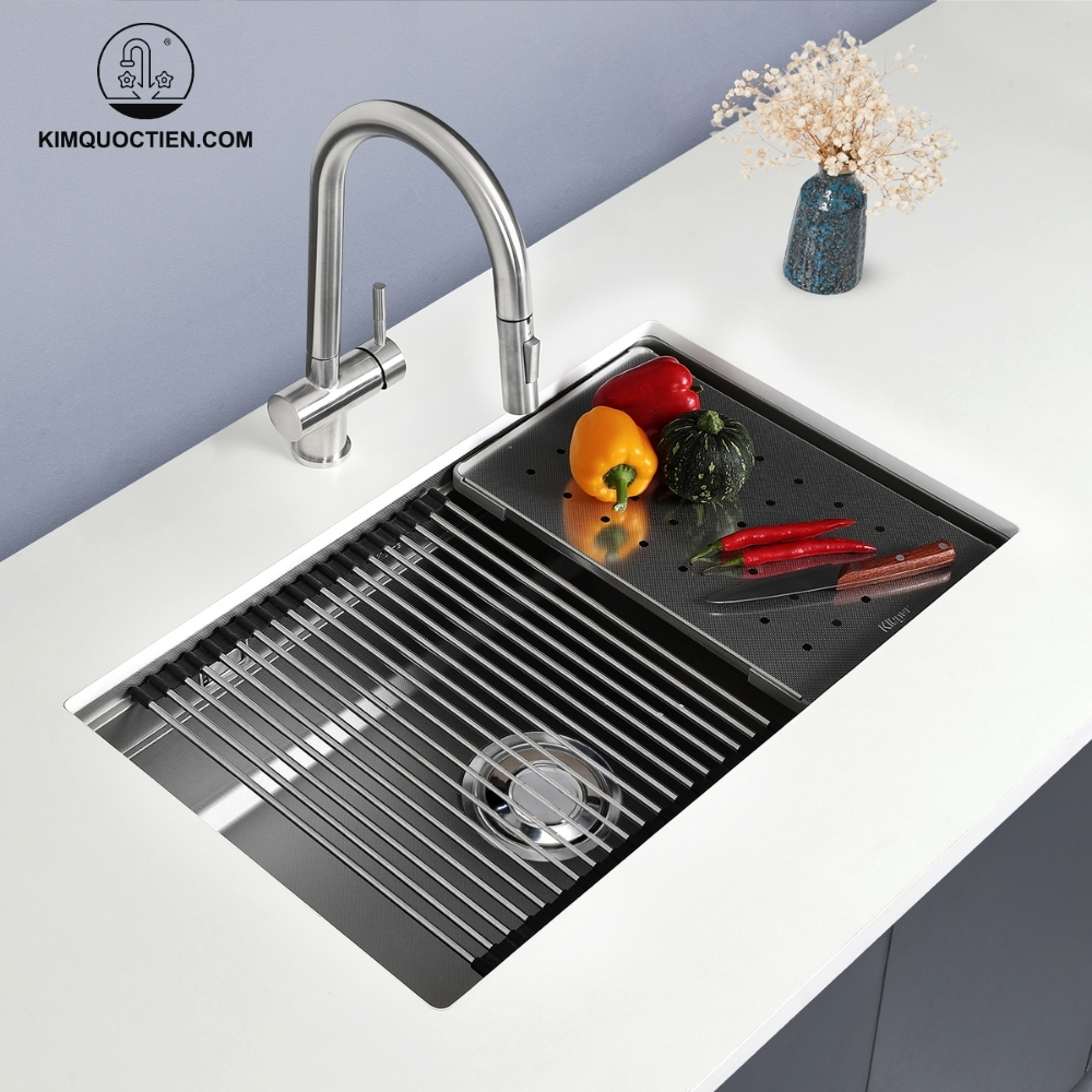 Ảnh công trình thực tế Chậu rửa bát Kluger KG7644FS Plus