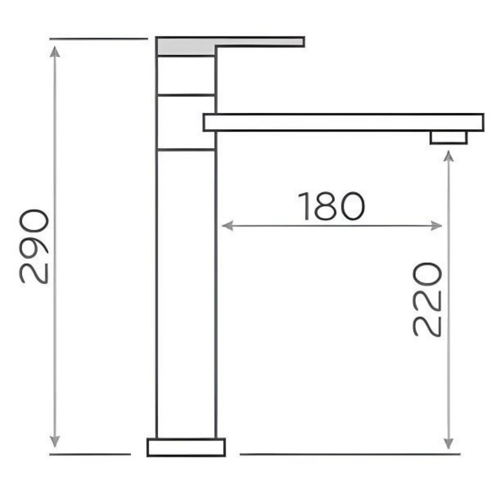 Alternative view of Vòi lavabo Kanly KLA10 nóng lạnh bằng đồng màu hồng