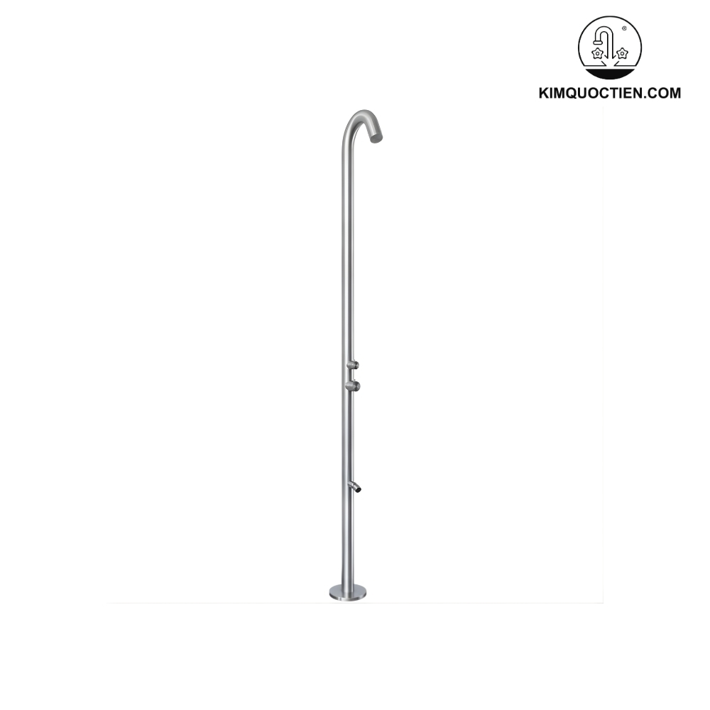 Sen Cây Tắm Đứng Kanly KLS9015W Nóng Lạnh Đặt Sàn Ngoài Trời Màu Trắng