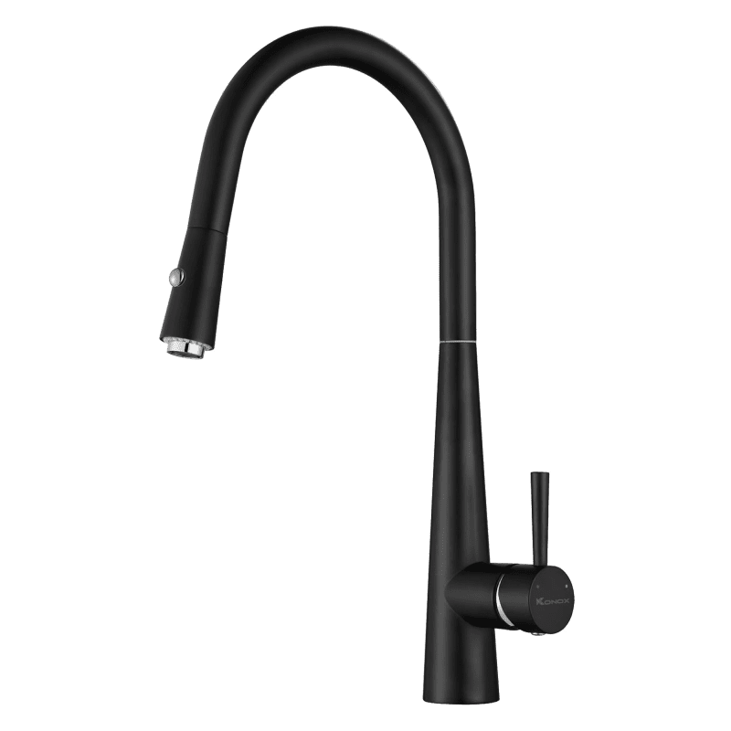 Vòi Rửa Chén KONOX KN1901B Dây Rút Màu Đen