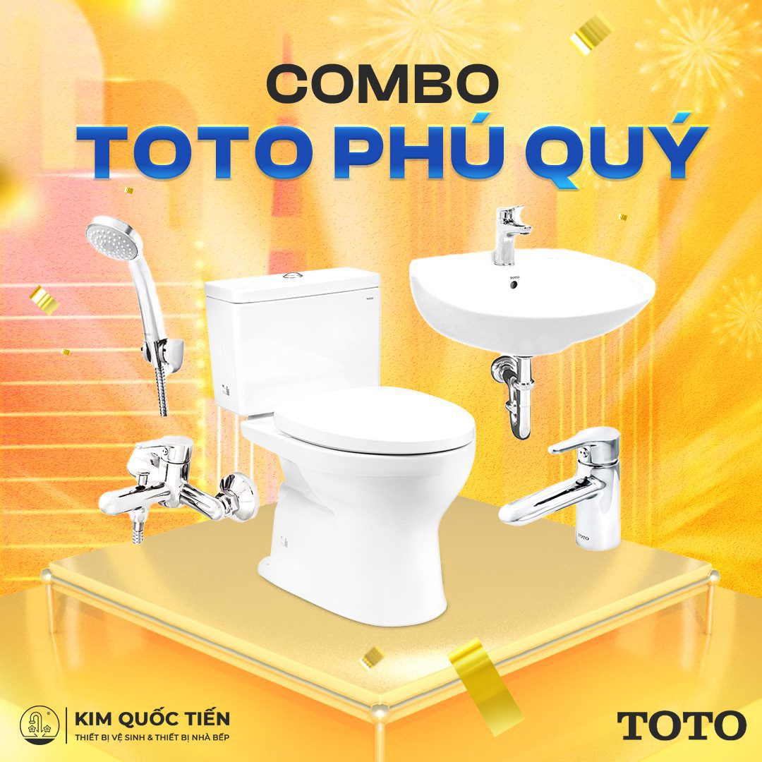 Combo Thiết Bị Vệ Sinh TOTO Phú Quý Kim Quốc Tiến