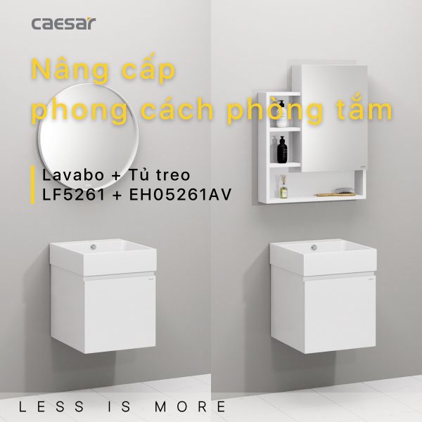 Alternative view of Bộ tủ lavabo Caesar LF5261+EH05261AV