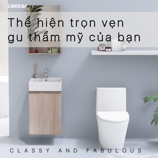 Ảnh công trình thực tế Bộ tủ lavabo Caesar LF5261+EH05261AW7V