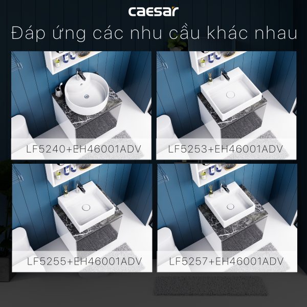 Ảnh công trình thực tế Bộ tủ lavabo Caesar LF5261/EH46001ADV