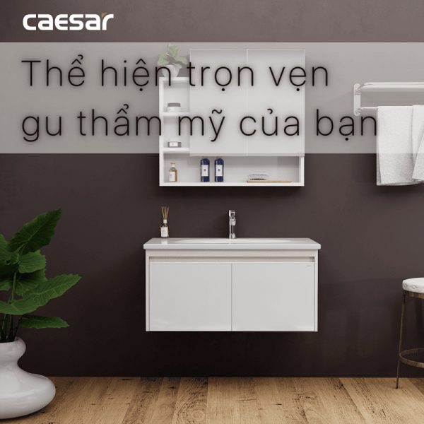 Ảnh công trình thực tế Bộ tủ lavabo Caesar LF5368/EH05368ADV