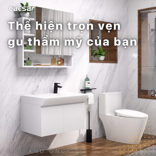 Ảnh công trình thực tế Bộ tủ lavabo Caesar LF5374/EH05374AV