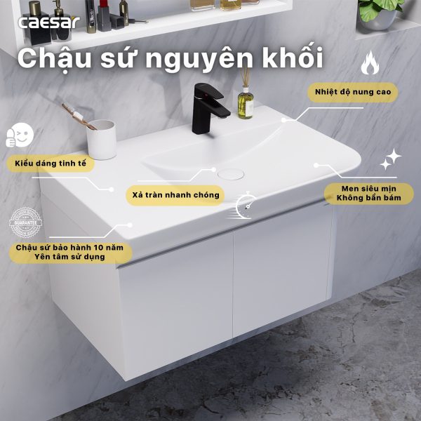 Ảnh công trình thực tế Bộ tủ lavabo Caesar LF5374/EH05374AV