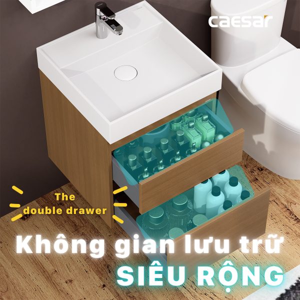 Ảnh công trình thực tế Bộ tủ lavabo Caesar LF5380/EH05380DWV
