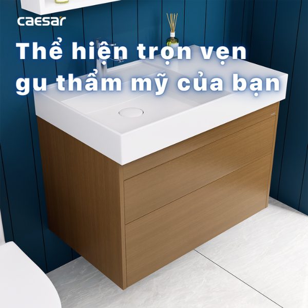 Ảnh công trình thực tế Bộ tủ lavabo Caesar LF5382/EH05382DWV