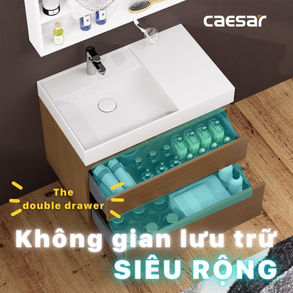 Ảnh công trình thực tế Bộ tủ lavabo Caesar LF5382/EH05382DWV