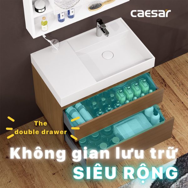 Ảnh công trình thực tế Bộ tủ lavabo Caesar LF5384/EH05384DWV
